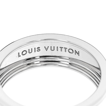 Louis Vuitton 18K White Gold Les Gaston Ring 63 10.5 4 of 5
