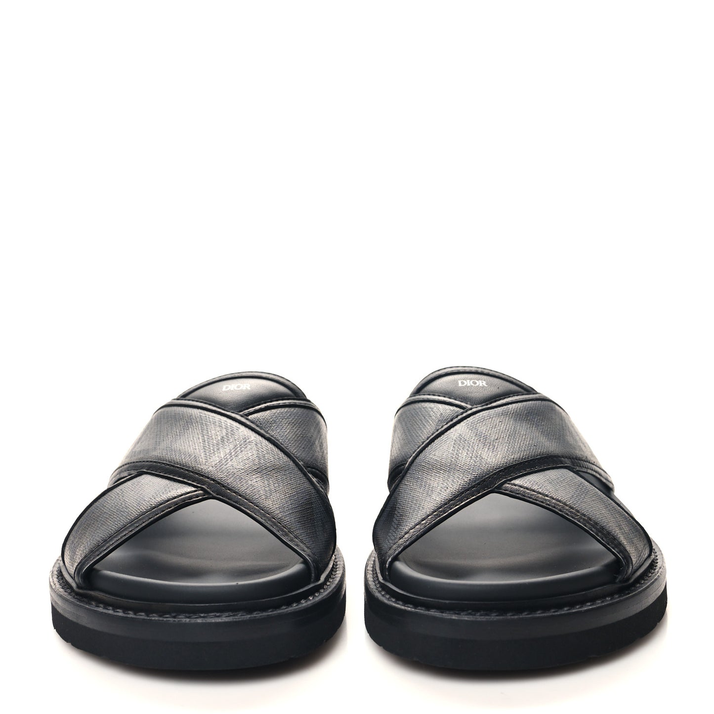 Coated Canvas CD Diamond Mens Aqua Sandal 40 Blue