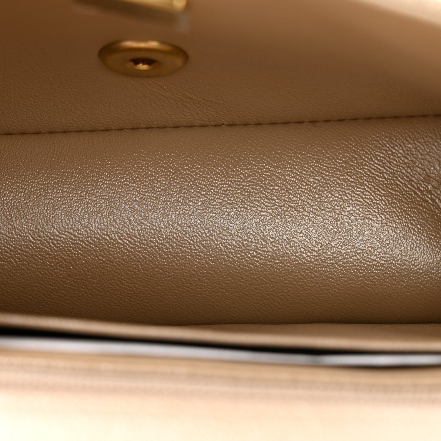 Chanel Metallic Goatskin Quilted Mini Rectangular Flap Gold 5 of 12