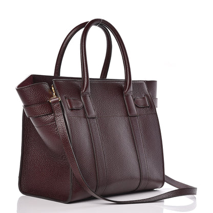 Mulberry Grain Vegetable Tanned Calfskin Small Zipped Bayswater Oxblood 3 of 14