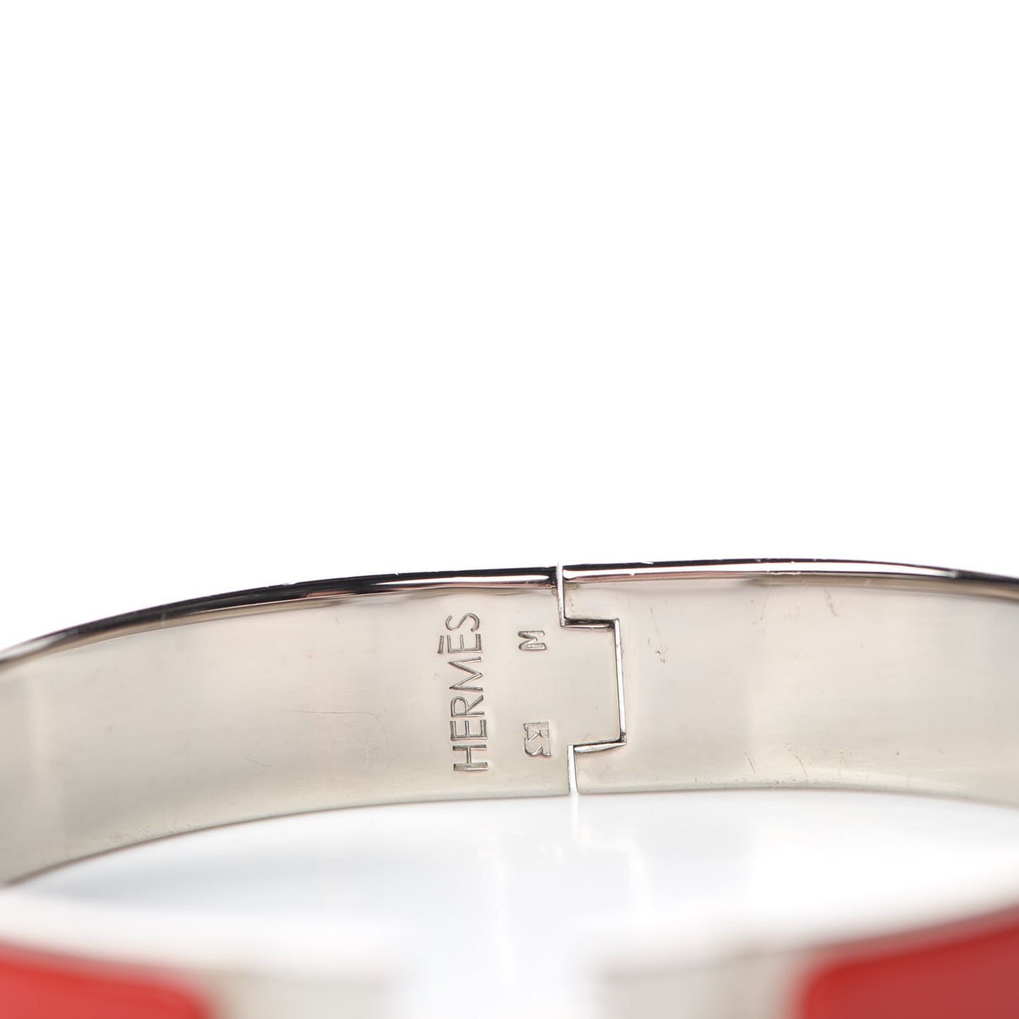 Enamel Narrow Clic Clac H Bracelet GM Red