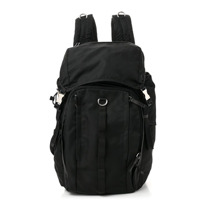 Prada Tessuto Nylon Montagna Double Buckle Backpack Black 1 of 9