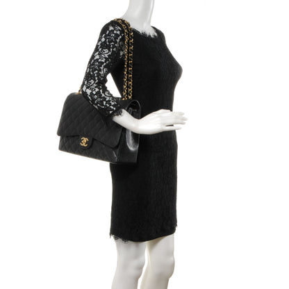 Chanel Caviar Quilted Maxi Double Flap Black 2 of 7