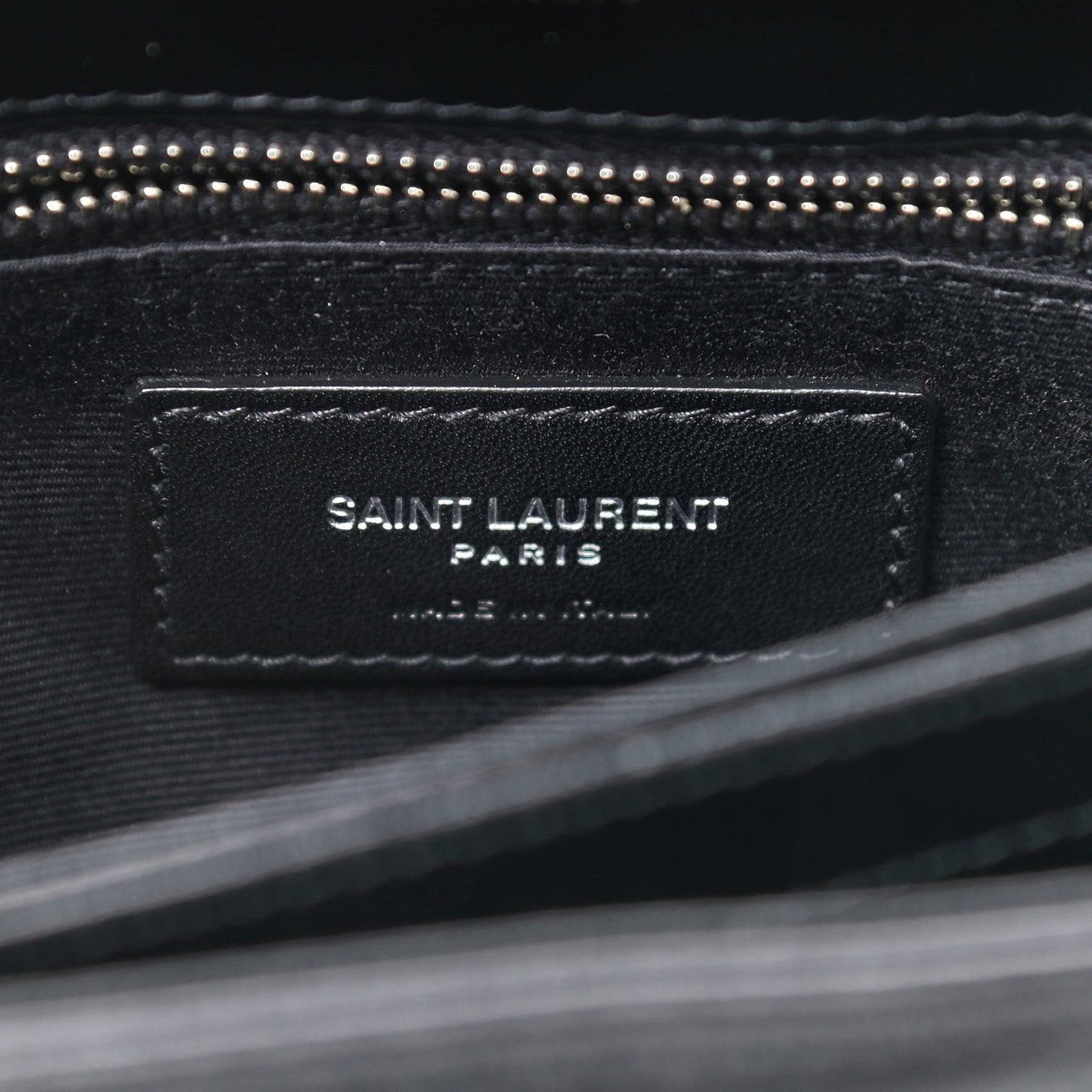 Calfskin Y Quilted Monogram Toy Loulou Crossbody Bag Black