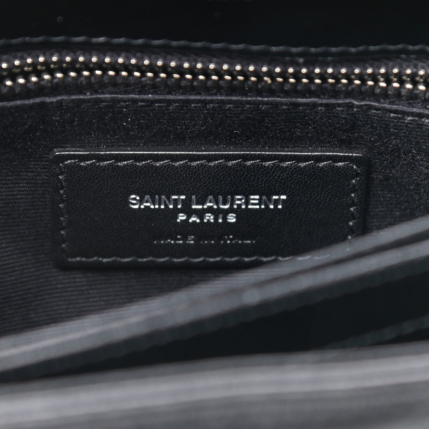 Saint Laurent Calfskin Y Quilted Monogram Toy Loulou Crossbody Bag Black 8 of 10