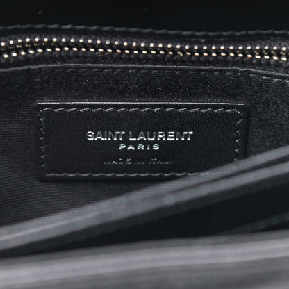 Saint Laurent Calfskin Y Quilted Monogram Toy Loulou Crossbody Bag Black 8 of 10