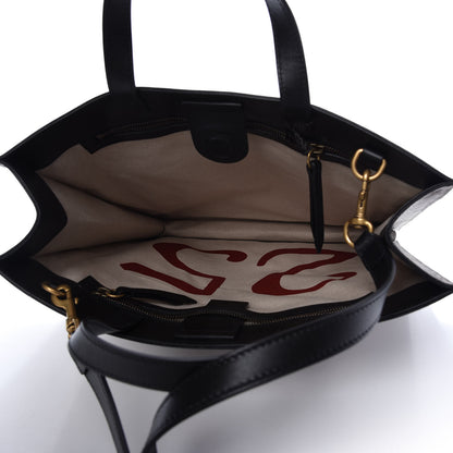 Gucci Soft GG Supreme Monogram Kingsnake Vertical Tote Black 5 of 10