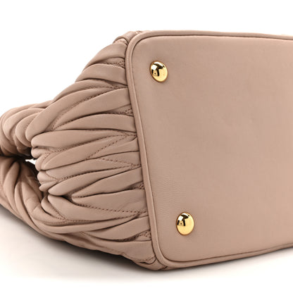 Miu Miu Nappa Matelasse Tote Cammeo 9 of 15