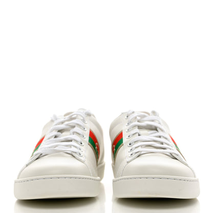 Gucci Calfskin Web Interlocking G Womens Ace Sneakers 40 White 2 of 8
