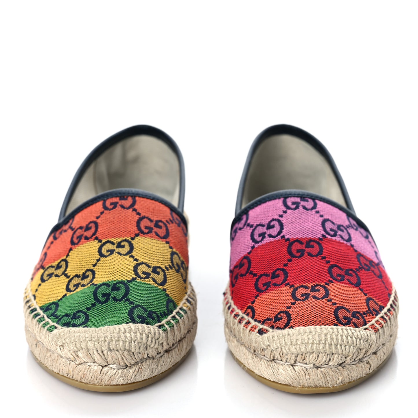 Monogram Multicolor Womens Espadrilles 36.5 Blue Rainbow Blue