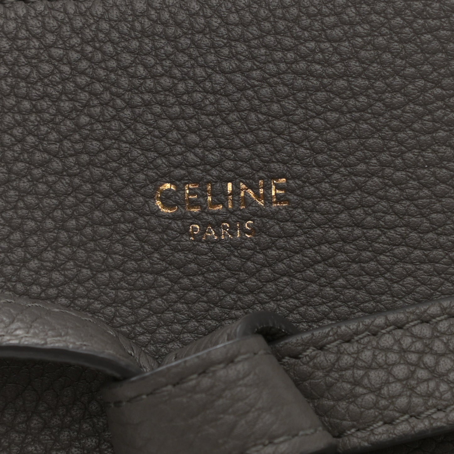 Soft Grained Calfskin Small Belt Cabas Phantom Grey