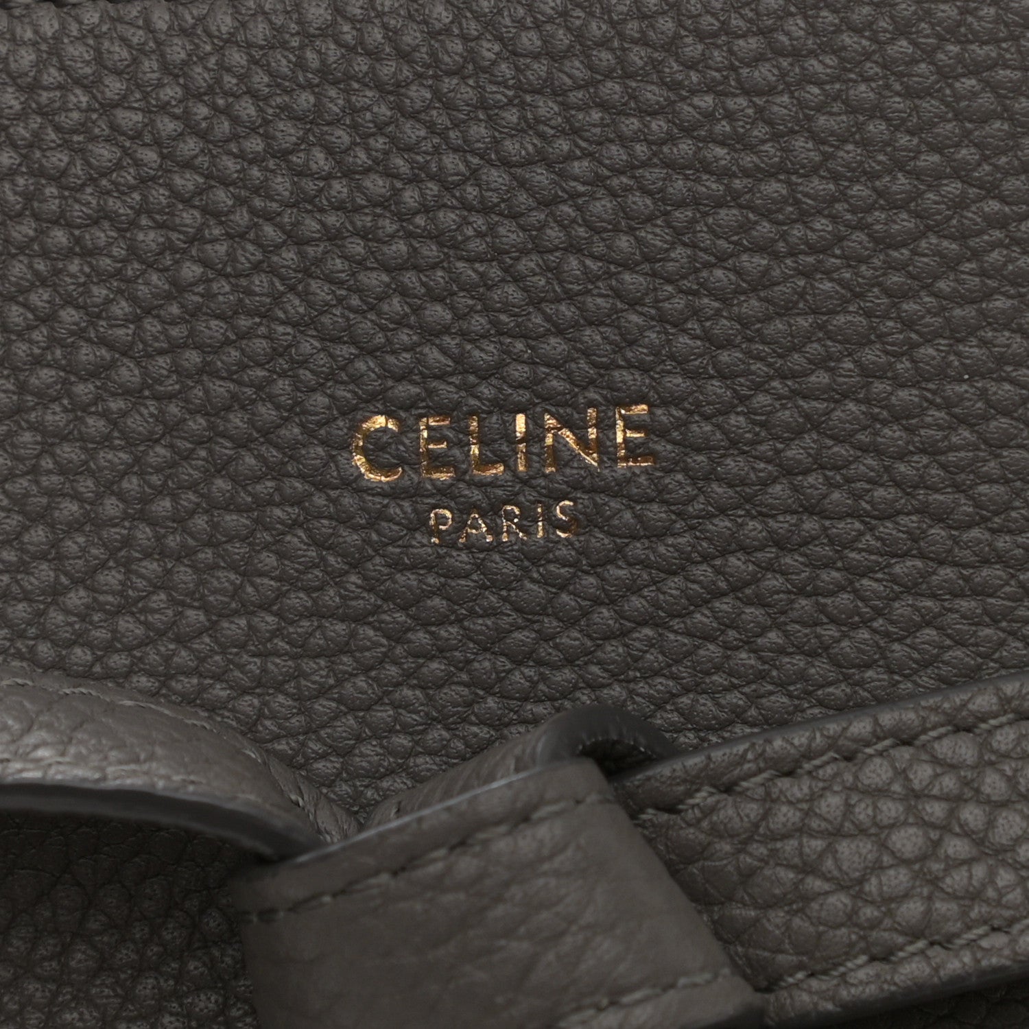 Celine Soft Grained Calfskin Small Belt Cabas Phantom Grey 6 of 10