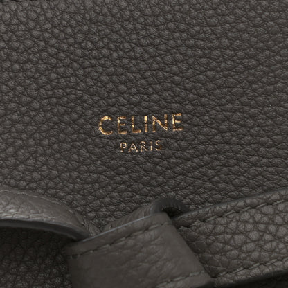 Celine Soft Grained Calfskin Small Belt Cabas Phantom Grey 6 of 10