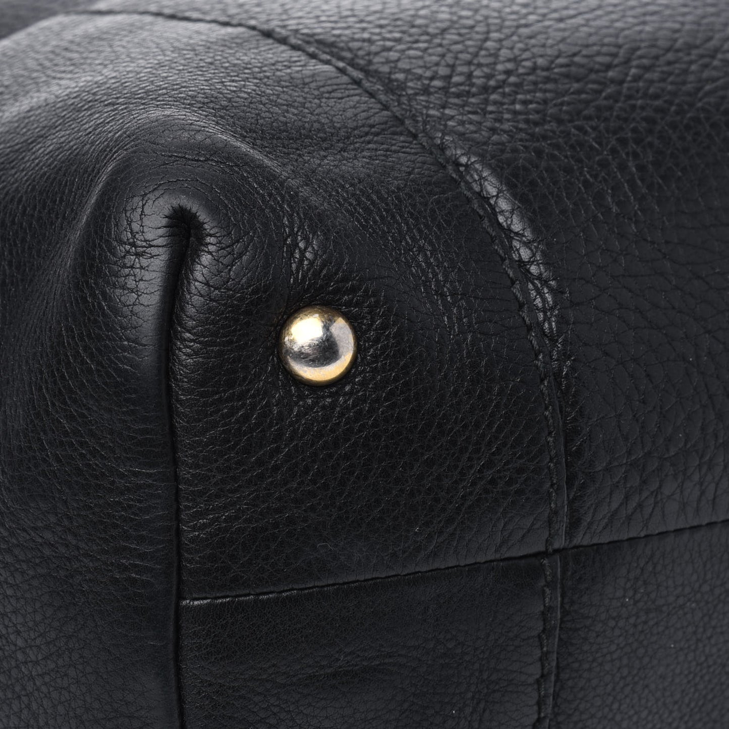 Pebbled Calfskin Medium Twill Tote Black