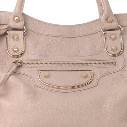 Balenciaga Chevre Gold Metallic Edge Hardware City Rose Aubepine Bois de Rose 8 of 14