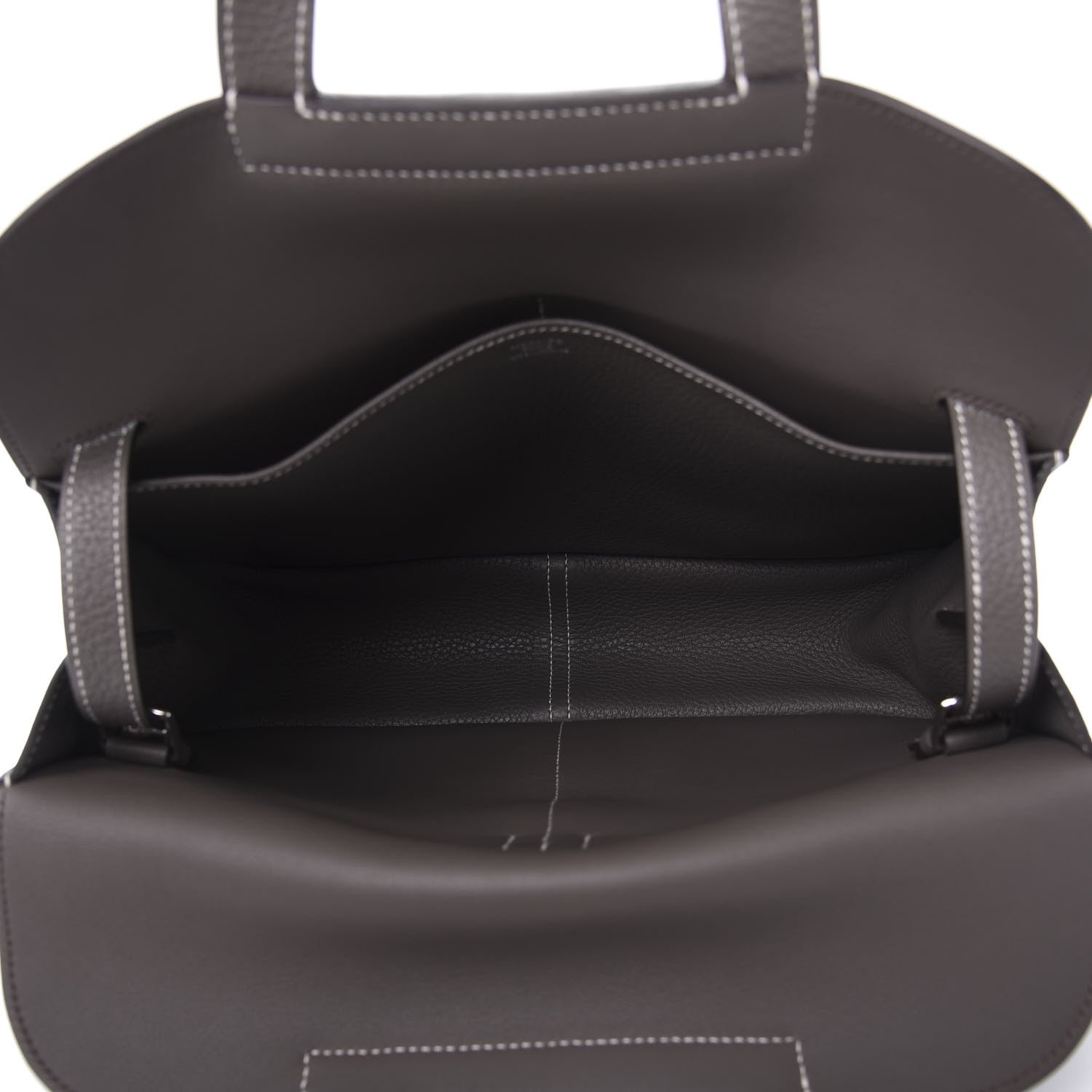 Hermes Taurillon Clemence Halzan 31 GM Etain 6 of 12