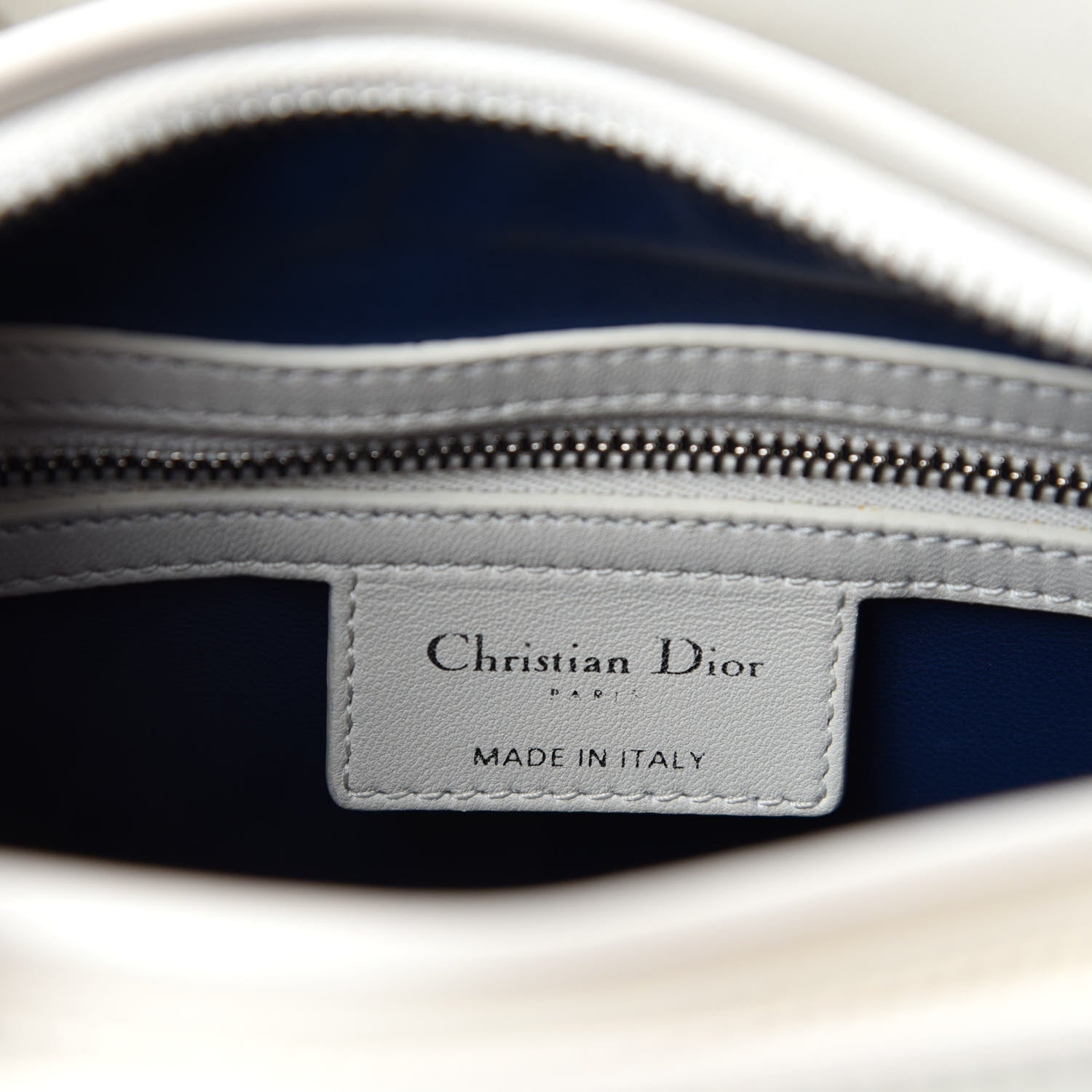 Christian Dior Lambskin Embroidered Sequin Medium Flower Lady Dior Off White 11 of 13