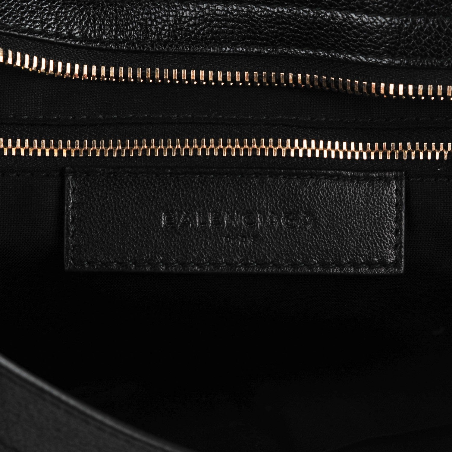 Balenciaga Chevre Gold Metallic Edge Hardware City Black 6 of 15