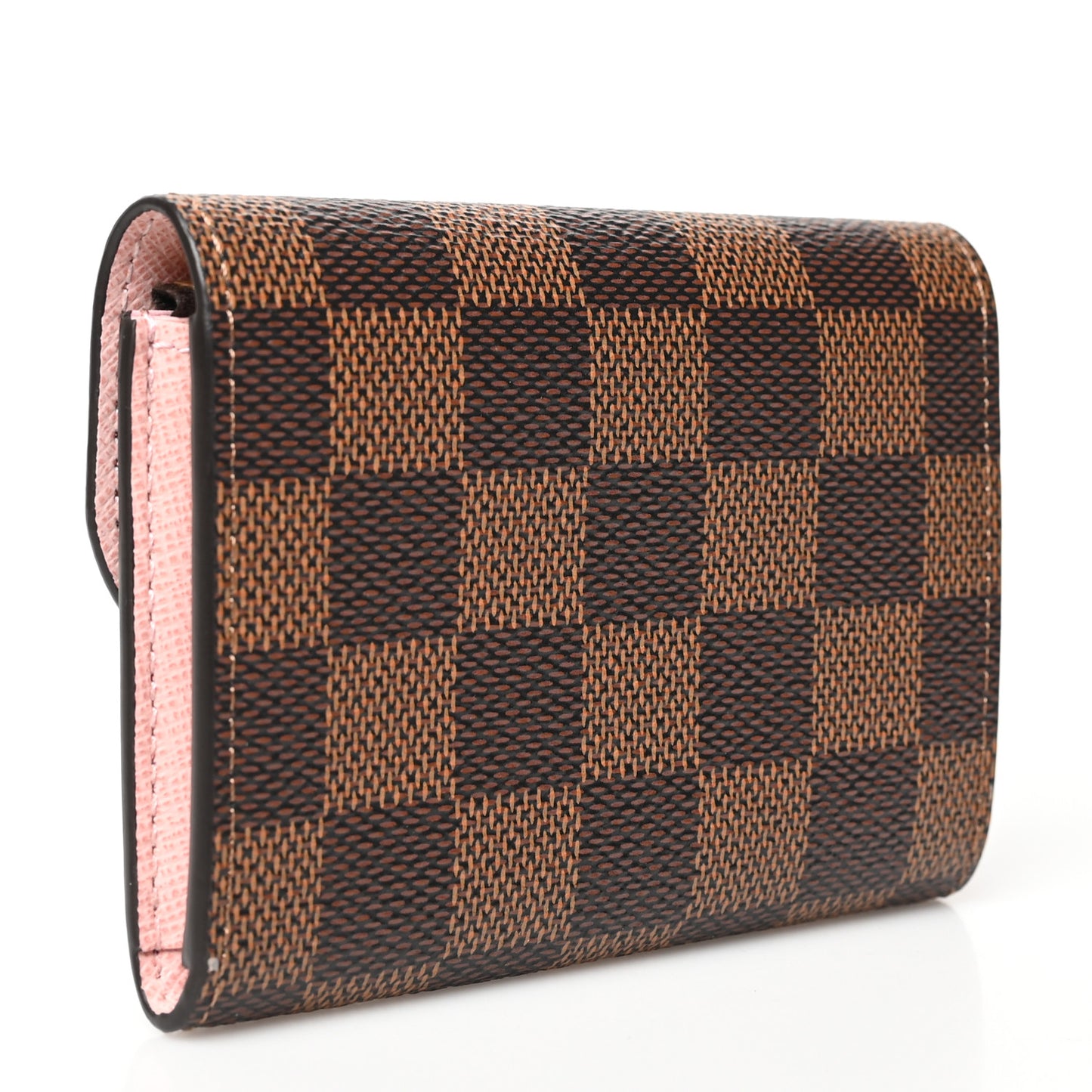 Damier Ebene Rosalie Coin Purse Rose Ballerine