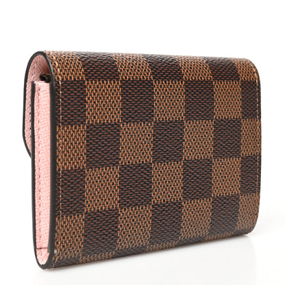 Louis Vuitton Damier Ebene Rosalie Coin Purse Rose Ballerine 3 of 7