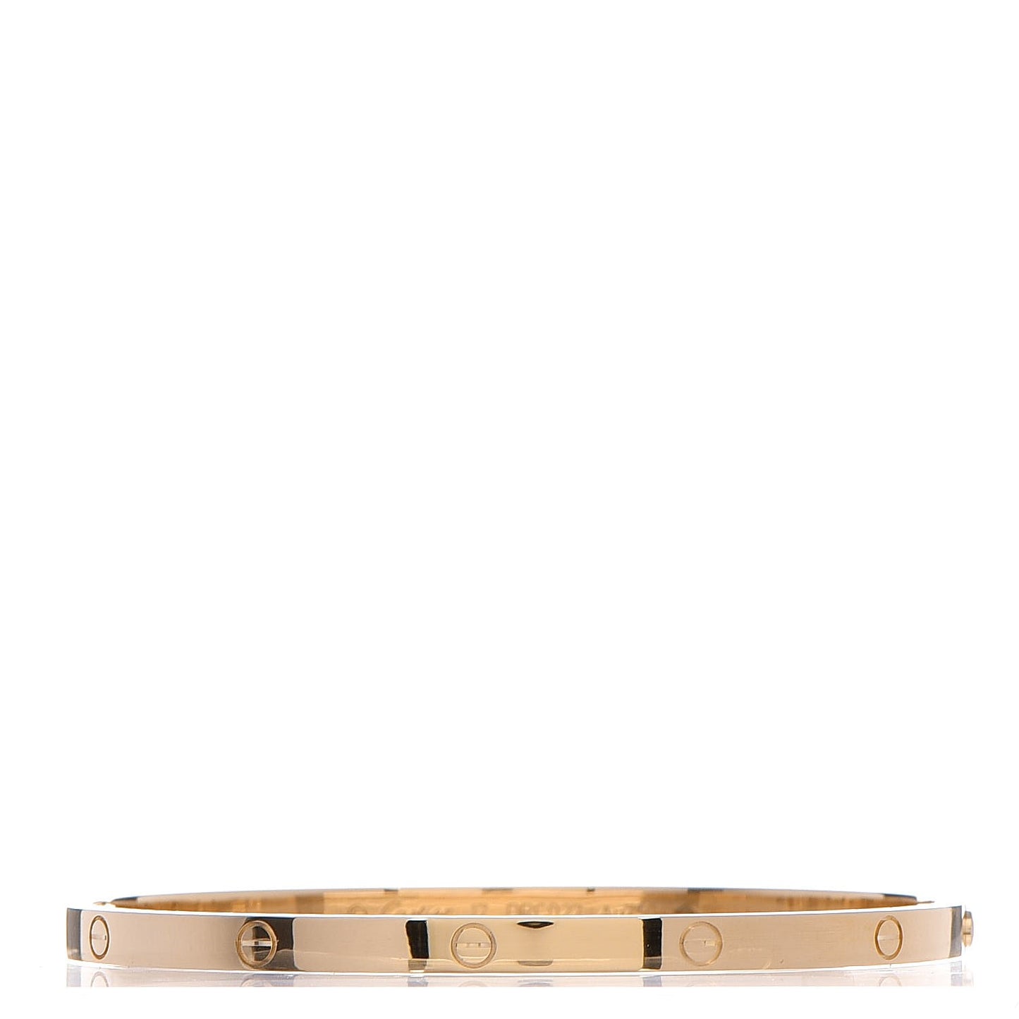 18K Yellow Gold Small LOVE Bracelet 17