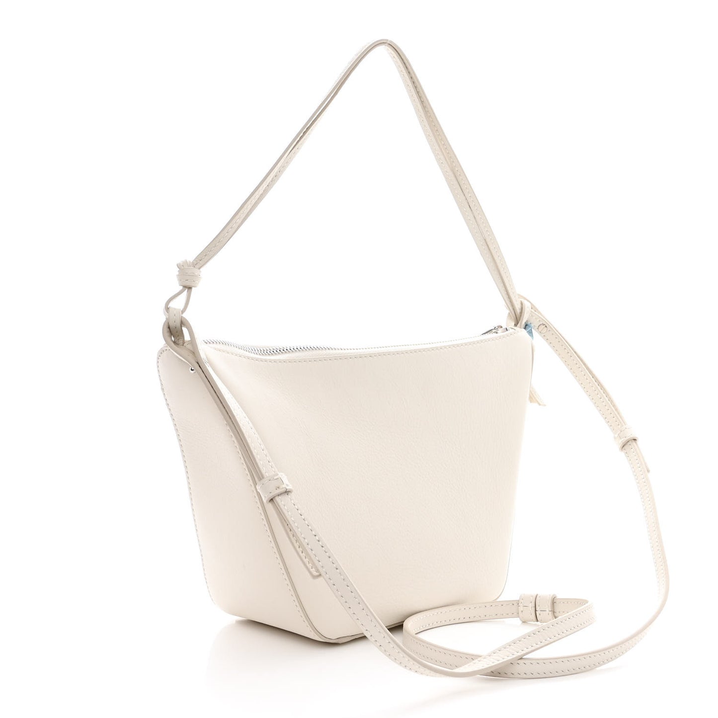 Calfskin Mini Hammock Hobo Soft White