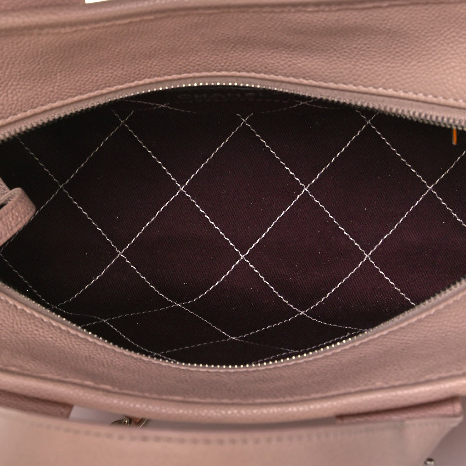 Chanel Caviar Quilted Small Deauville Bowling Bag Light Pink 5 of 10