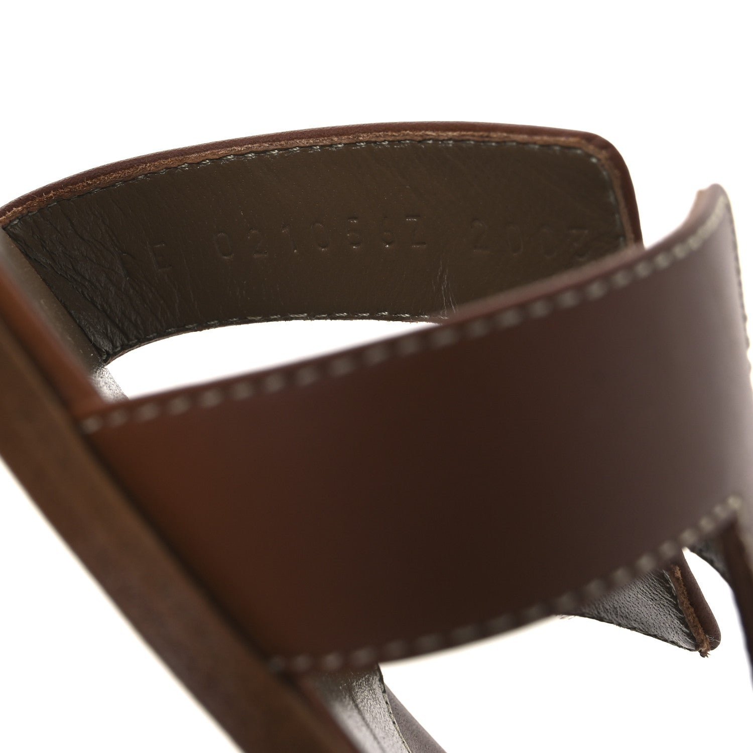 Hermes Box Calfskin Oran Sandals 38 Gold 10 of 11