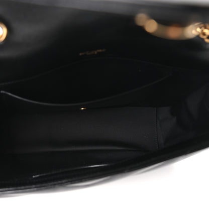 Saint Laurent Lambskin Chevron Quilted Medium Loulou Black 6 of 11