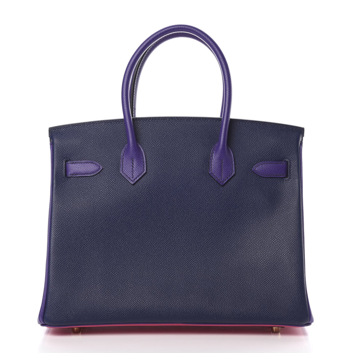 Epsom Horseshoe Birkin 30 Blue Encre Ultraviolet Rose Tyrien