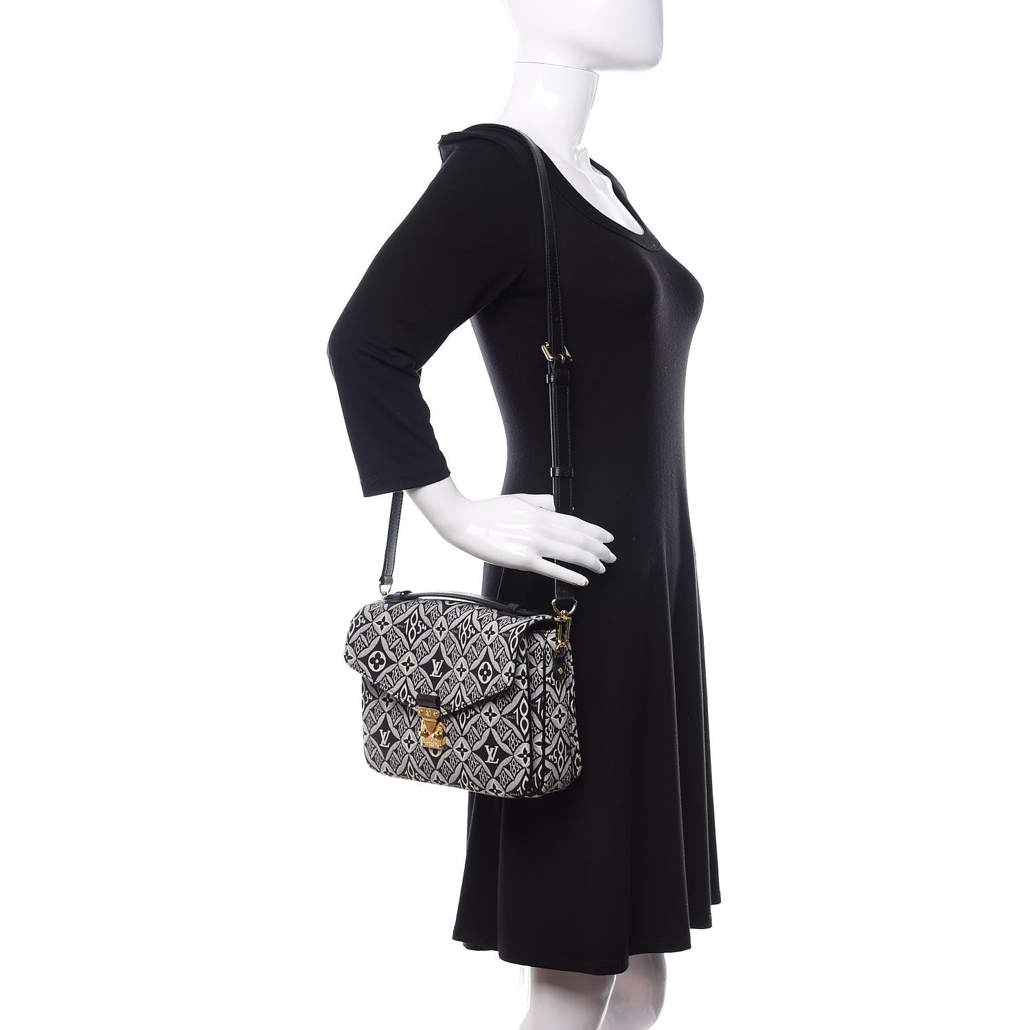 Louis Vuitton Jacquard Since 1854 Pochette Metis Grey 2 of 10