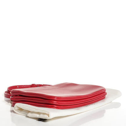 Celine Lambskin Small Trio Crossbody Bag Red 4 of 7