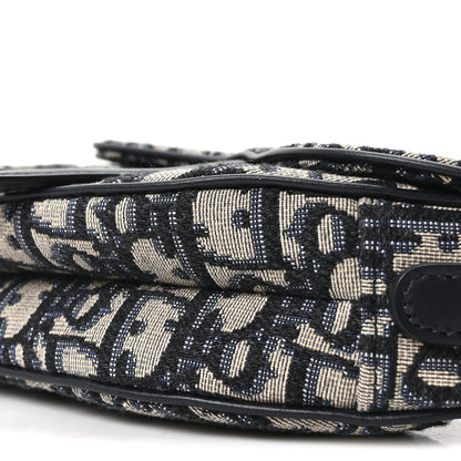Christian Dior Oblique Mini Saddle Bag Blue 9 of 9