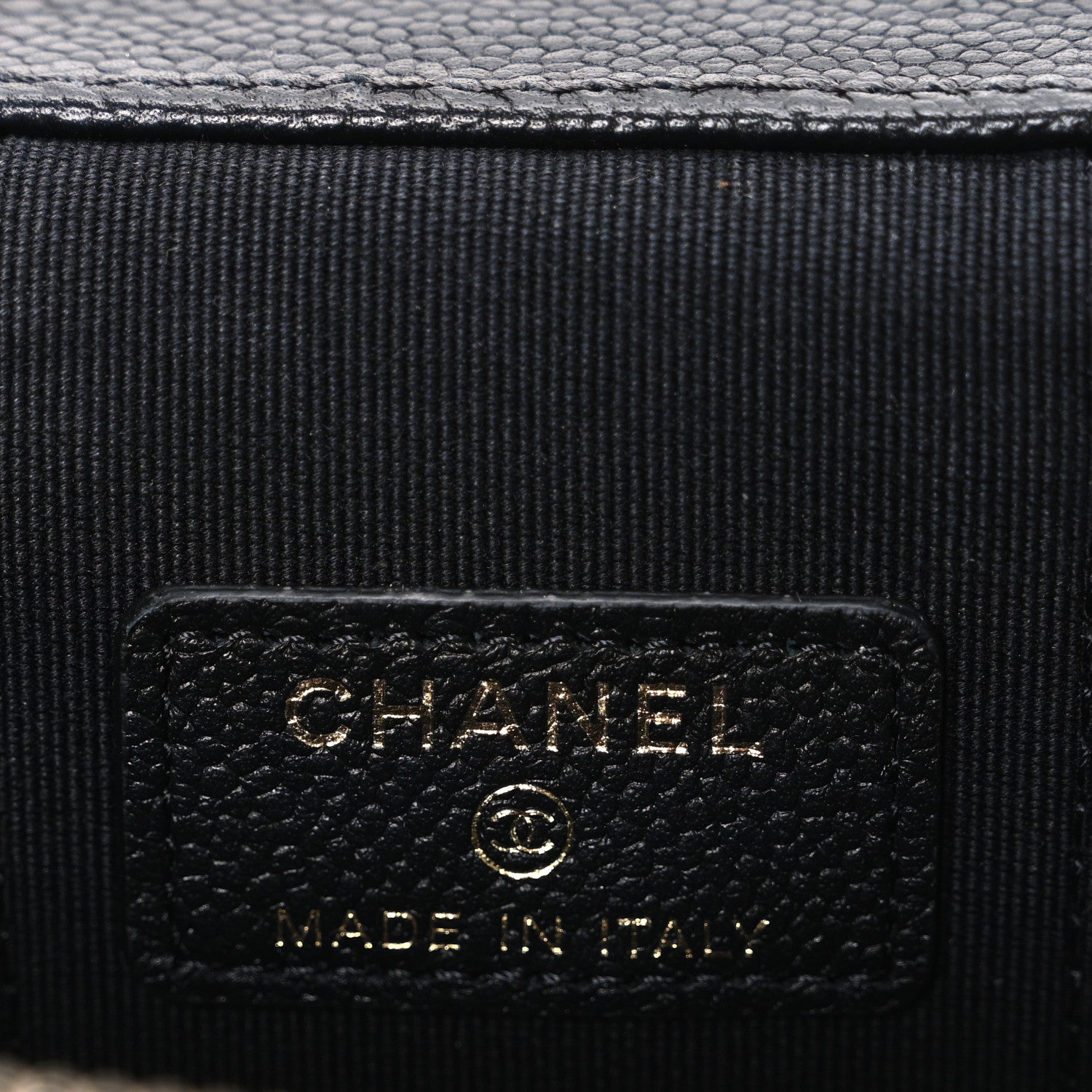 Chanel Caviar Quilted Mini Vanity Case With Chain Black 6 of 11