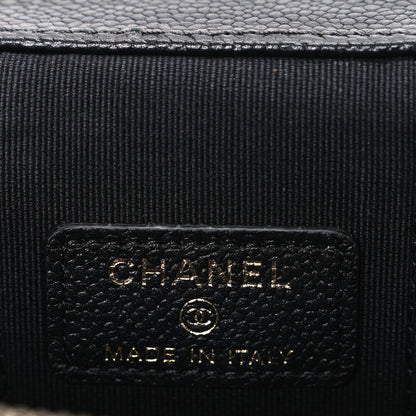 Chanel Caviar Quilted Mini Vanity Case With Chain Black 6 of 11