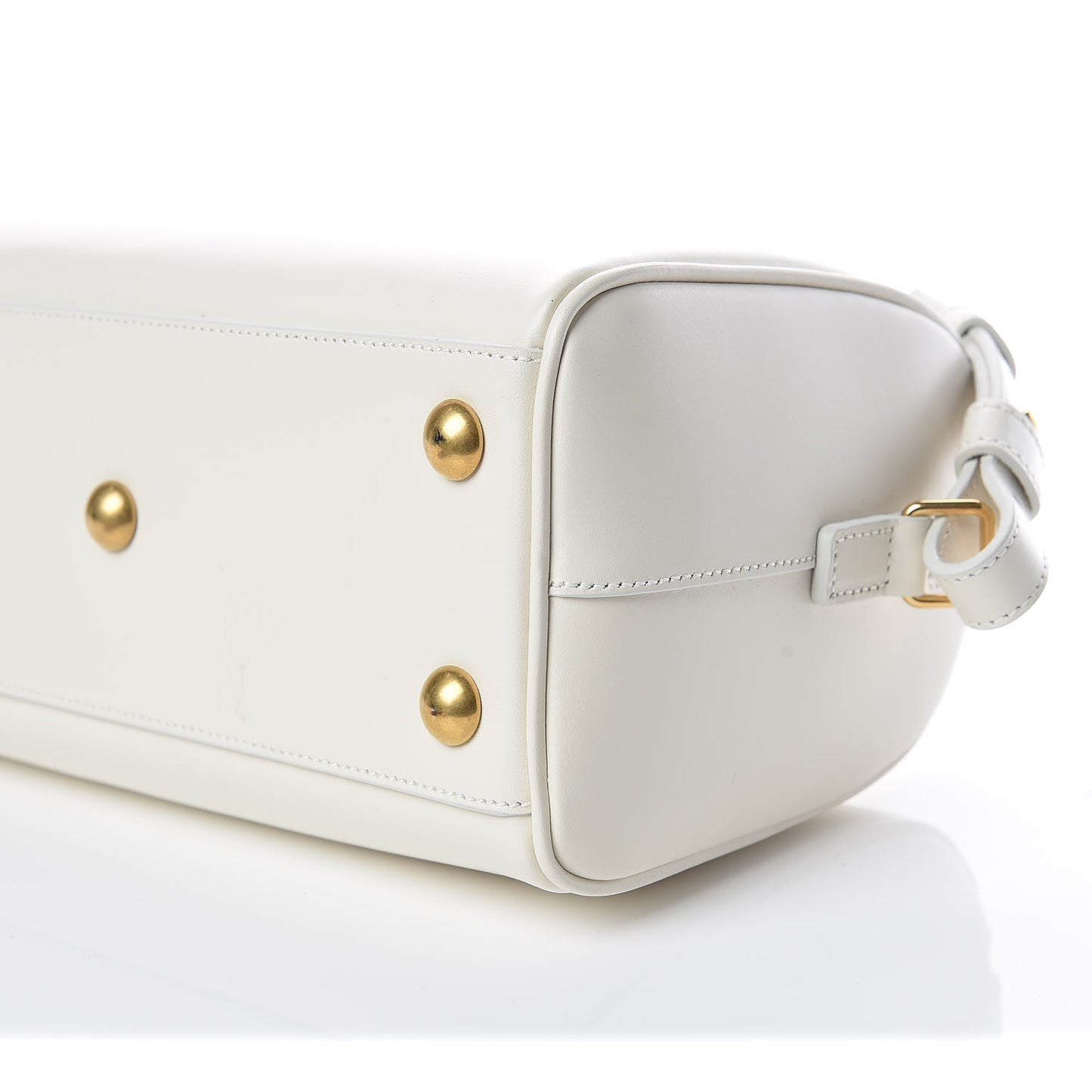 Calfskin Classic Baby Duffle Dove White