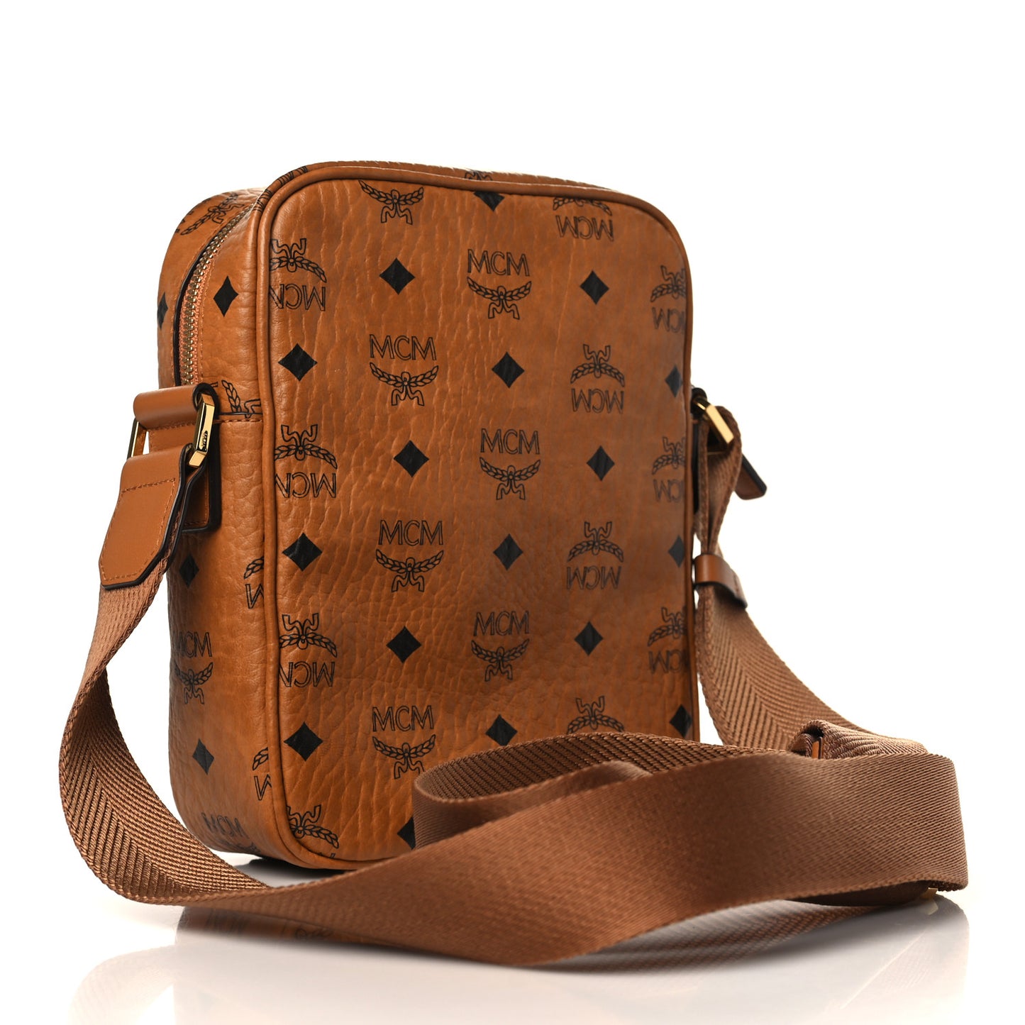Visetos Camera Crossbody Bag Cognac