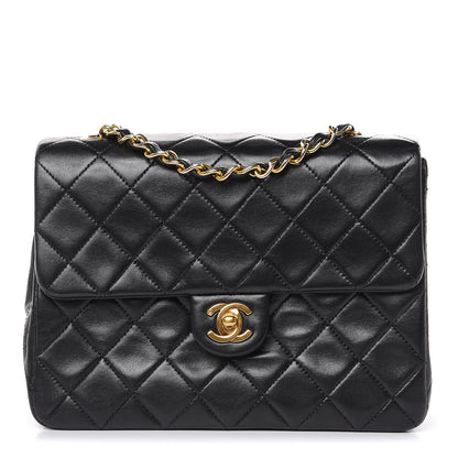 Chanel Lambskin Quilted Mini Square Flap Black 1 of 13