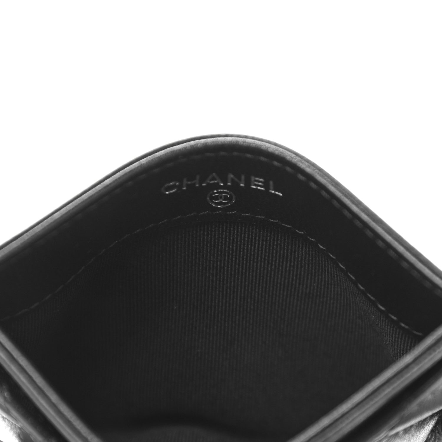 Chanel Lambskin Quilted Card Holder So Black 5 of 9