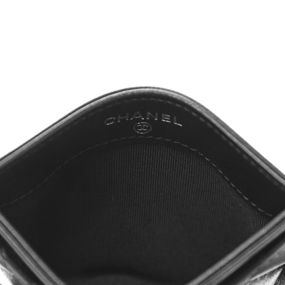 Chanel Lambskin Quilted Card Holder So Black 5 of 9