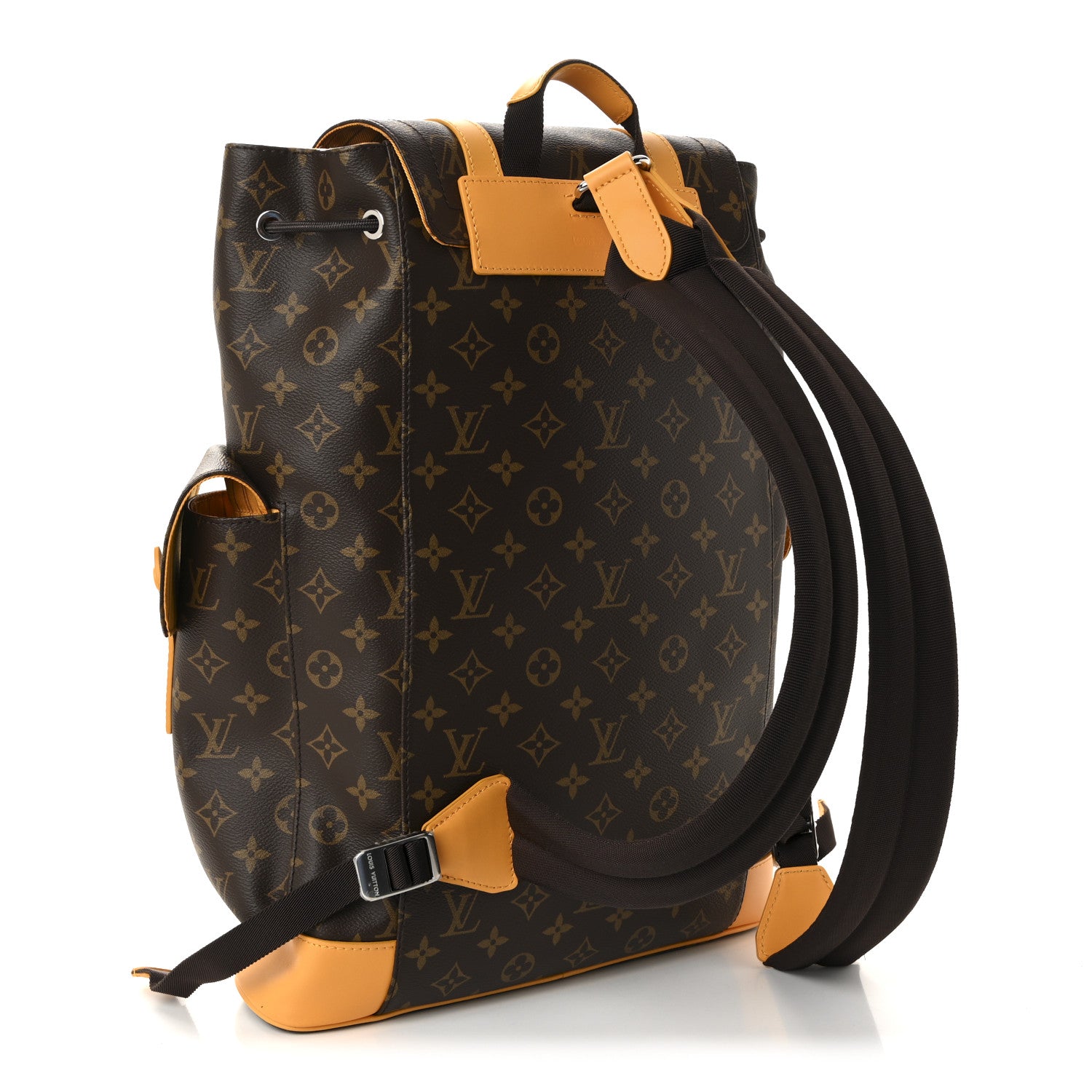 Louis Vuitton Monogram Macassar Christopher MM Backpack Safran Yellow 3 of 9