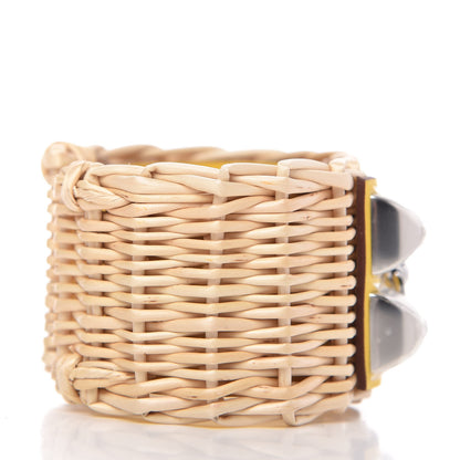 Hermes Barenia Osier Collier De Chien CDC Picnic Bracelet T2 Jaune De Naples 3 of 7