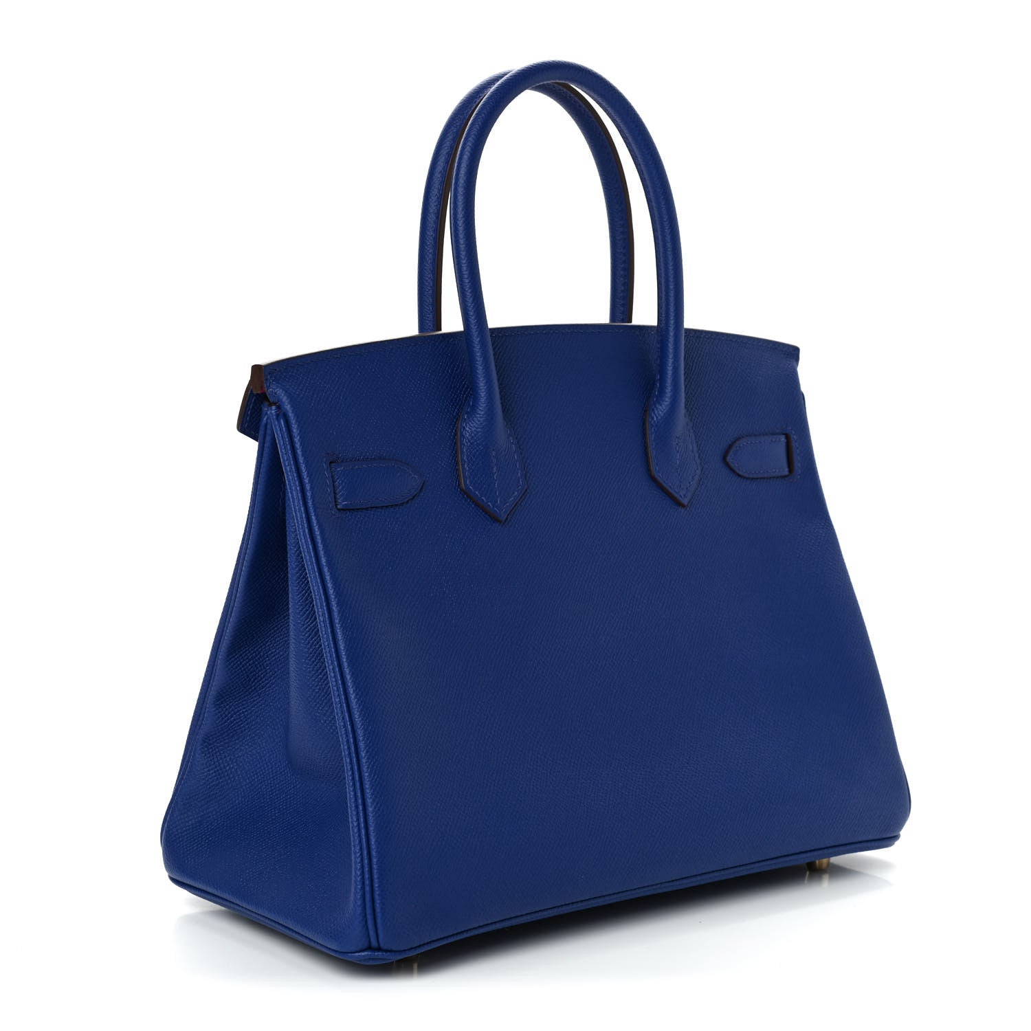 Hermes Epsom Horseshoe Birkin 30 Bleu Electrique Rose Pourpre 2 of 10