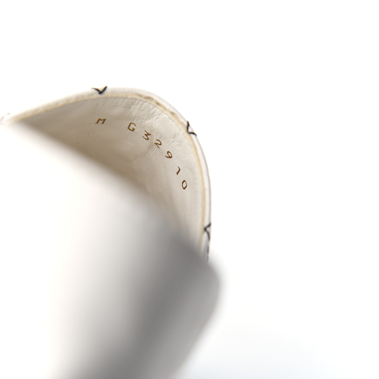 Lambskin Stitched CC Espadrilles 38 White Black