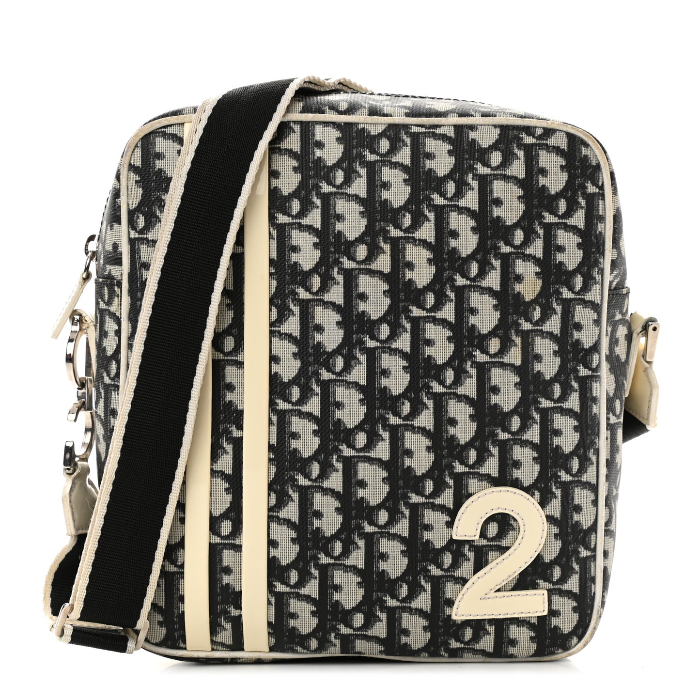 Monogram Girly Messenger Bag Black