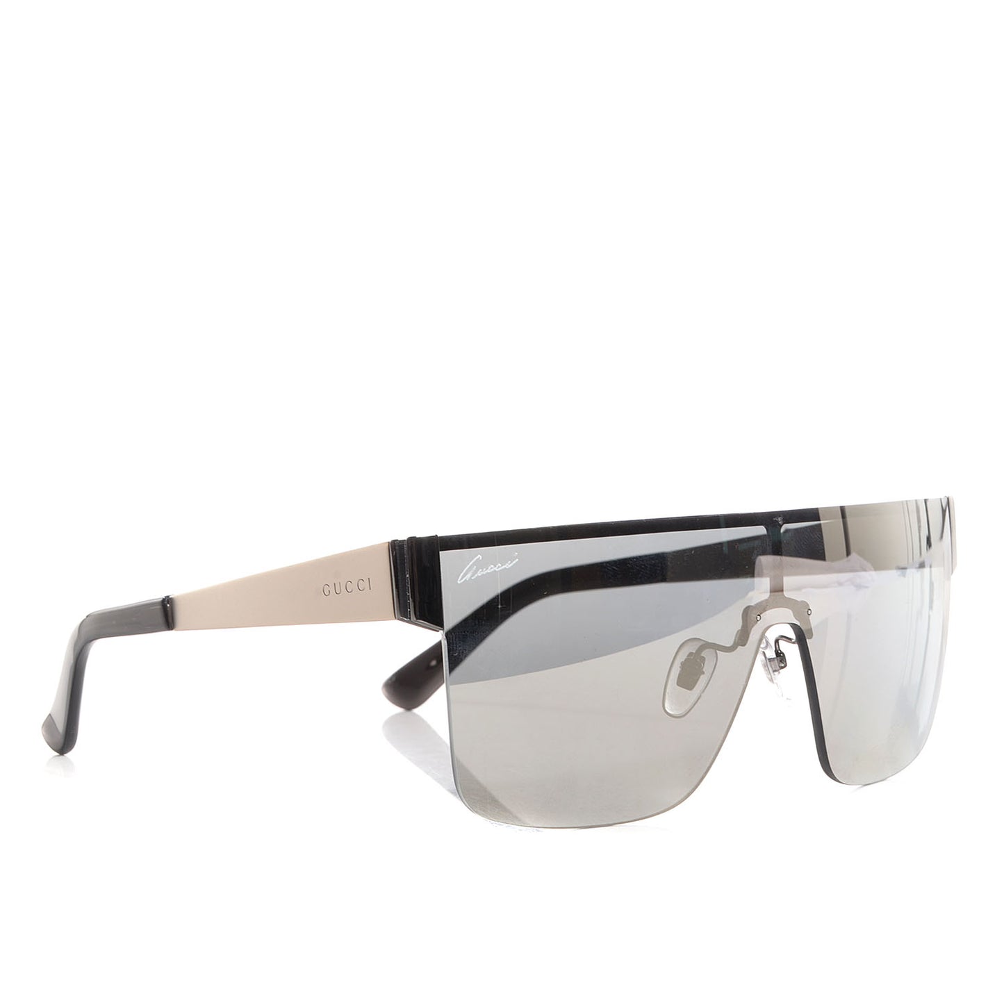 Rimless Mirrored Shield 4265/S Sunglasses Black