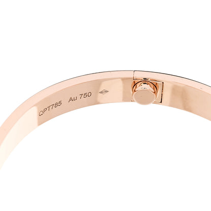 Cartier 18K Pink Gold LOVE Bracelet 18 7 of 9