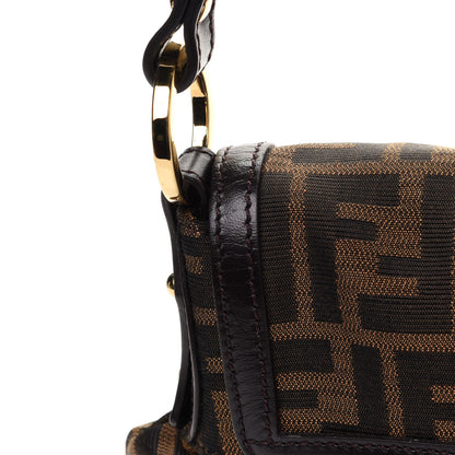 Fendi Zucca Small Chef Shoulder Bag Tobacco 15 of 15