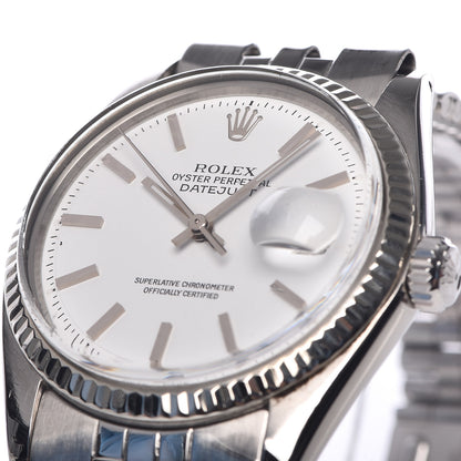 Rolex Stainless Steel 36mm Oyster Perpetual DateJust Watch White 1601 9 of 11