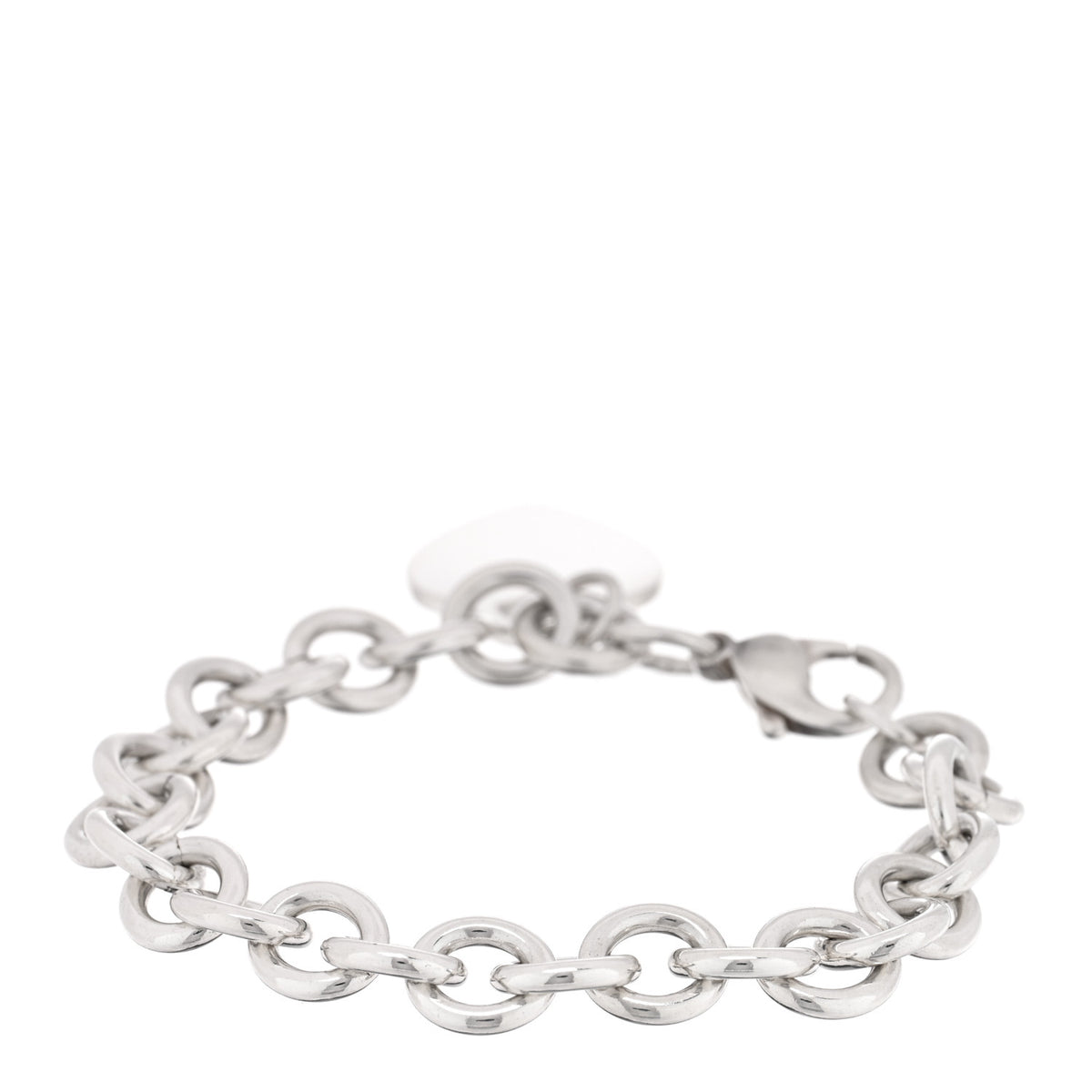 Tiffany Sterling Silver Heart Tag Charm Bracelet 2 of 3